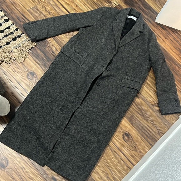 NWOT wool long coat, size M-L - Picture 1 of 8